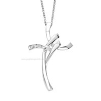 Collana Bliss Donna in Oro bianco Diamante 0.02 Ct 20068587 - 20068587